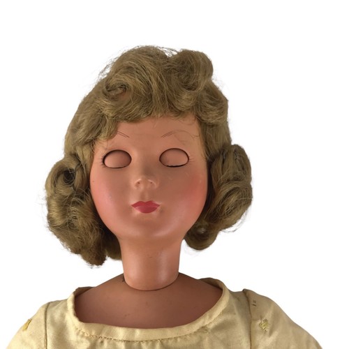 Bonomi Italy Hard Plastic Flirty Eye Fashion Girl Doll 19-1/2" Vintage 1950s - Picture 4 of 12