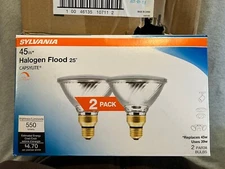 10- NEW Sylvania 45w Capsylite 25° Flood Light Bulb PAR38 Dimmable 10711