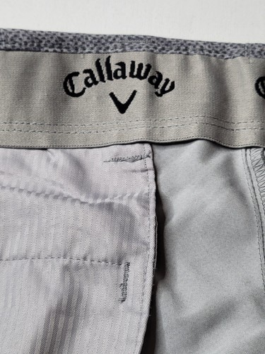 Mens Heather Gray Callaway Golf Shorts Flat Front Size 34 - Picture 5 of 7