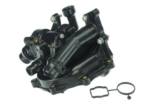 Thermostat Mit GehäUse Und Dichtung 06K 121 111P Passend FüR Volkswagen-image