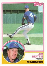 1983 Topps Baseball Jim Beattie Seattle Mariners #675