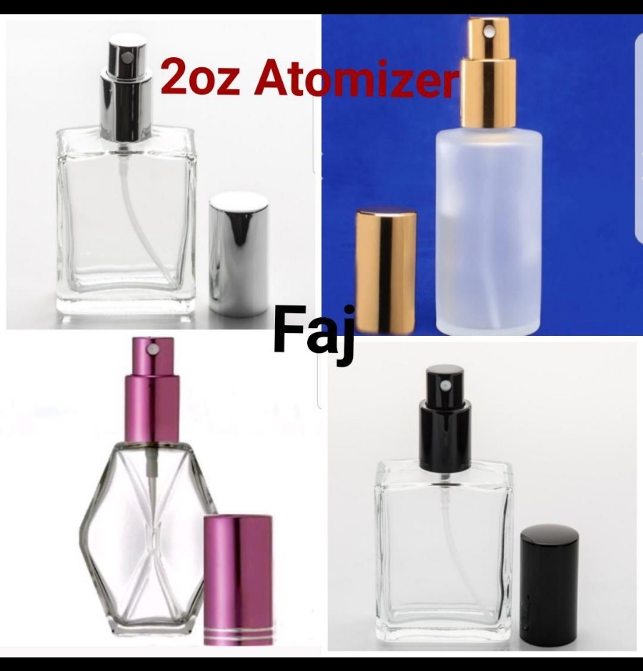 Refillable Perfume Spray Glass Atomizer Empty Bottle Flat/Diamond /Frosted  Shape