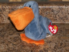 Ty 4107 Scoop the Pelican Beanie Babies 1996 Error