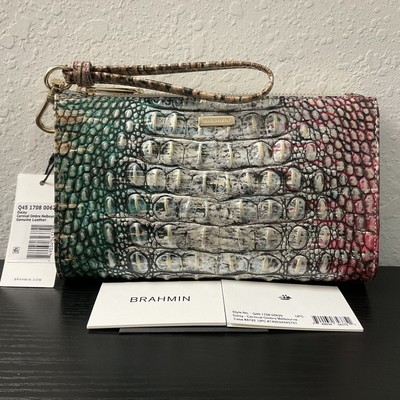 Brahmin CARNIVAL OMBRE MELBOURNE DAISY Wristlet Clutch Cosmetic Bag