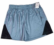 Nike NWT XXL $50 Women Dri-FIT Swoosh Fly Crossover Sky Blue Basketball Shorts