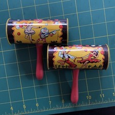 Vintage Kirchhoff Tin Litho Noise Maker Flamenco Dancer And Pirate Set Of 2
