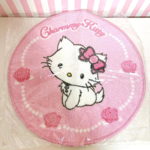 Sanrio Charmmy Charmy Kitty Mat Rug Pink Rose Flower Cat Ribbon Fluffy