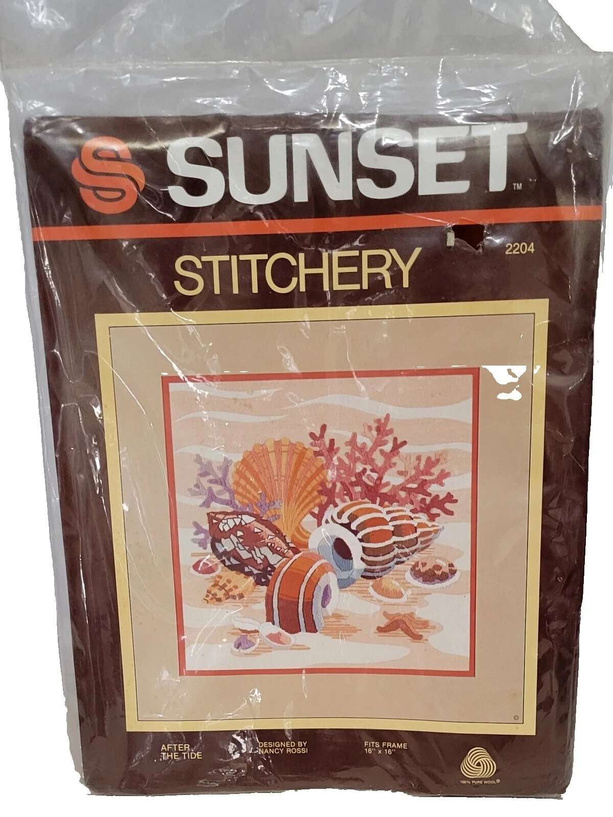 Sunset Stitchery Framed Picture Crewel Embroidery Kits
