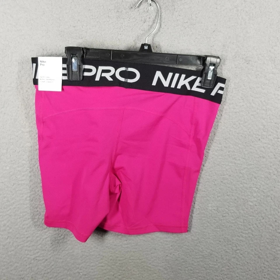 Nike Pro 5'' Yoga Volleyball Shorts L Hot Pink CZ9831-616 Compression Active - Image 2 of 4