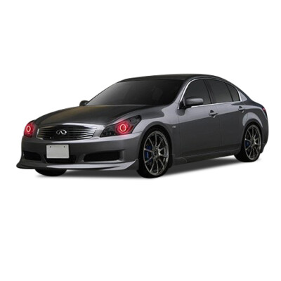 Color Chasing LED Headlight Flow Halo kit for Infiniti G37 07-09