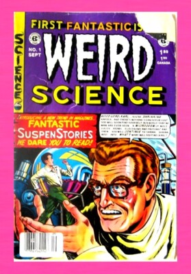 WEIRD SCIENCE #1, 1992, FIRST FANTASTIC ISSUE, ROSS COCHRAN, GEMSTONE, EC COMIC 