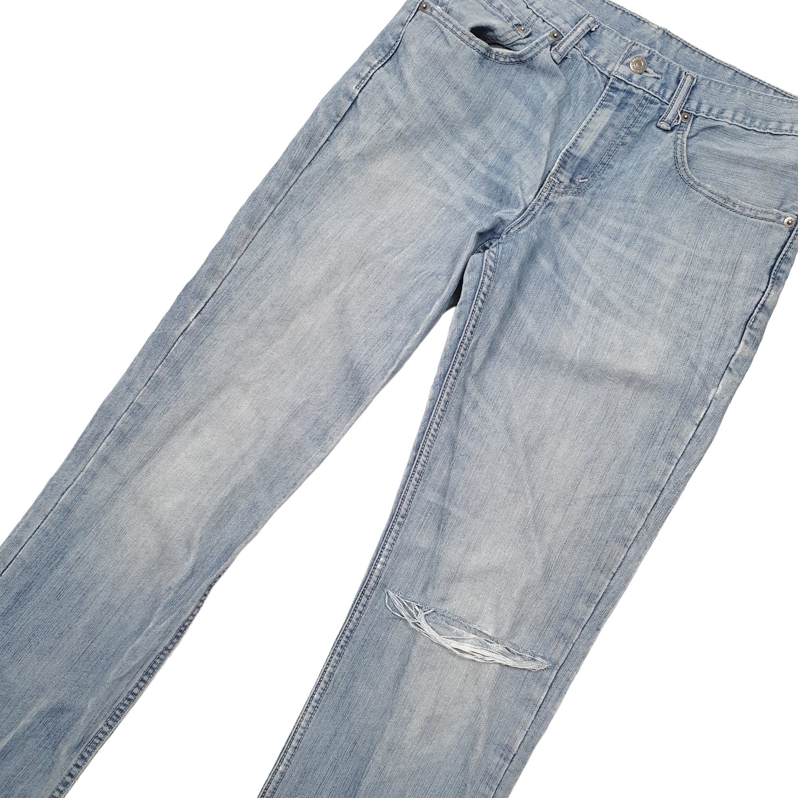 LEVIS 511 Jeans Slim Fit Blue Denim Trousers Mens W31 L32 image 3