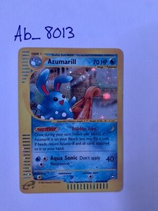 Pokémon Card Azumarill Aquapolis Rare Holo 2002 - Mint Condition H4/H32