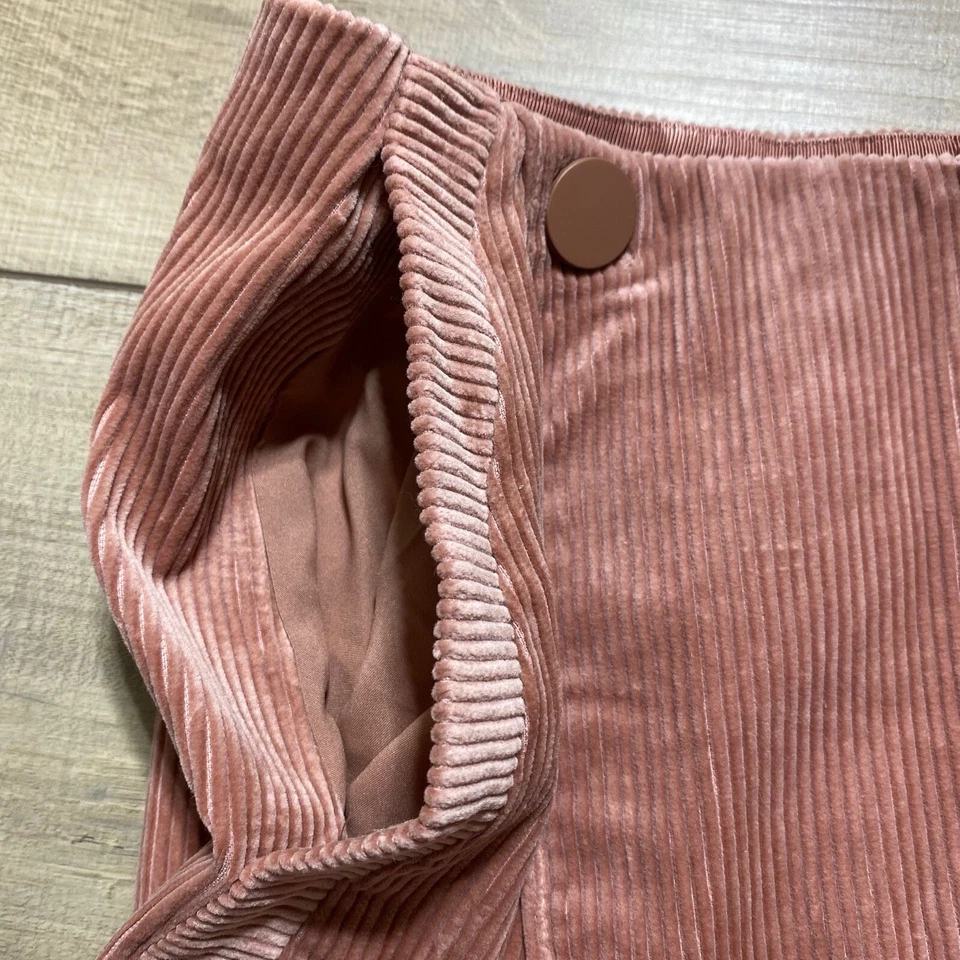 Club Monaco Women's Corduroy A-Line Mini Skirt Size 4 Pink - Image 4 of 4
