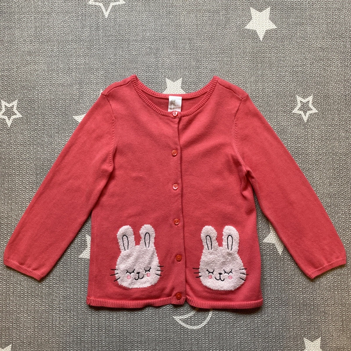 Girls light top pink cardigan