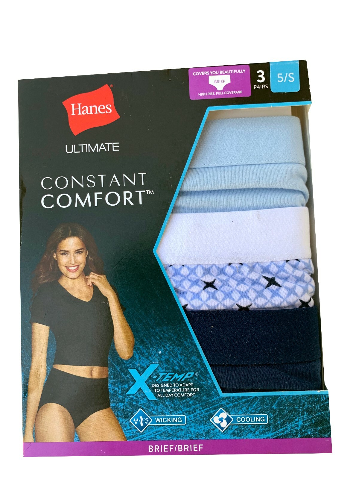Hanes® Ultimate™ Women's Constant Comfort® XTemp® BRIEF 3Pack 40XTB2