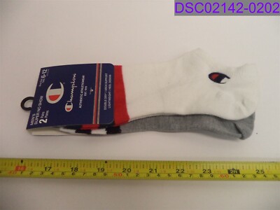 Qty = 12 Pair (6 Packs of 2): Champion Men's Super No Show Sock Size 6-12 CH177