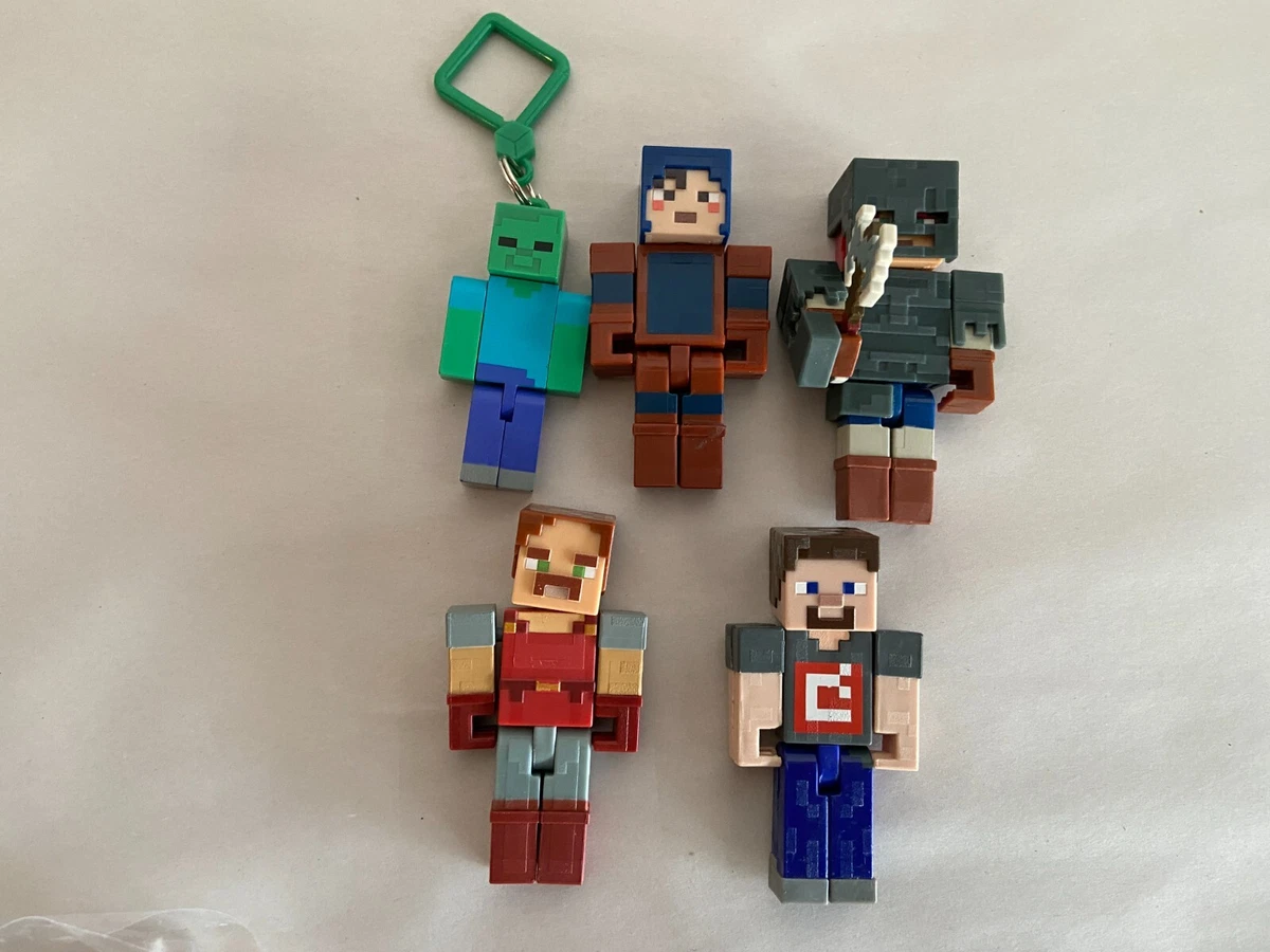 Minecraft Toy Lot of 5 Pieces Action Figures Accessories