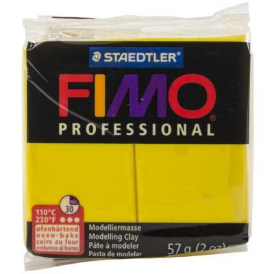 Fimo Professional Soft Polymer Clay 2oz-Yellow, EF8005-100