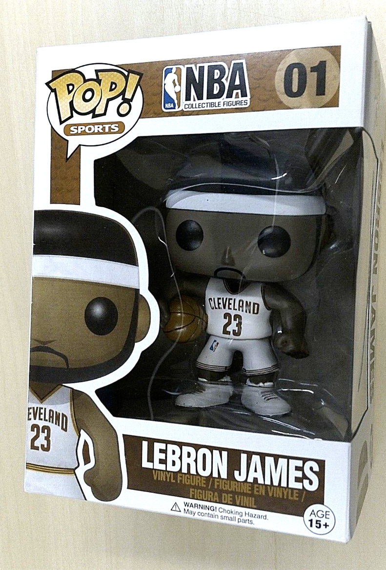 Funko Pop! Lebron James NBA Cleveland Cavaliers White Jersey #01