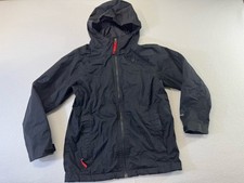 The North face kids Medium Ski Jacket Shell Waterproof Black Full Zip