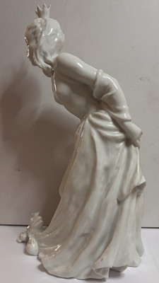 Rosenthal Classic Rose  Porzellanfigur weiß Froschkönig L. Friedrich Gronau