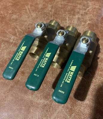 (3) Watts Regulator Valve 3/4  New Brass