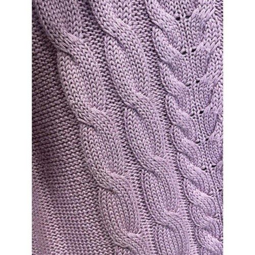 Vintage Joseph A. 100% Silk Open Front Lavendar Cardigan Classic Preppy Sz L - Picture 8 of 9