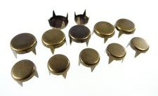 Nieten Rundnieten flach rostfrei 50 Stk. Ziernieten Gothic Punk, A43-A44