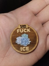 F ICE Hand Painted Hardwood Pendent, 50 To Chartiy Directly