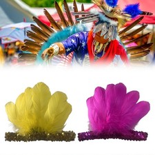 Feather Headband Elegant Feather Headpiece for Cosplay Stage Show Festival