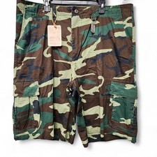 Rothco Infantry Utility Cargo Shorts Mens XL Regular Woodland Camo 2540 Army NEW