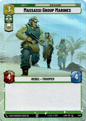 Massassi Group Marines (Hyperspace Foil) NM/M 648 A Lawless Time SWU