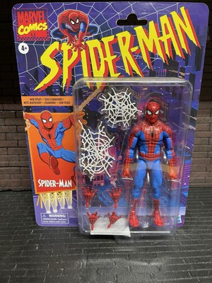 Marvel Legends Retro Series Spider-Man 6  Figure Walmart Exclusive Brand New 