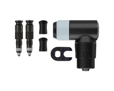 Schwalbe Clik Conversion Kit For Presta Valves w/ Clik Floor Pump Head Black 