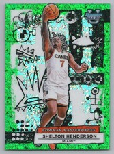 2025-26 Bowman's Best U #BM-11 Shelton Henderson MasterpiecesGreenMiniDiamond/99