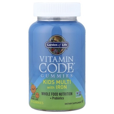 Vitamin Code  Gummies, Kids Multi with Iron, Orange, 90 Gummies