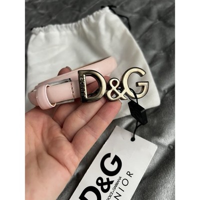 Dolce & Gabbana D&G junior calfskin leather girls belt 75cm