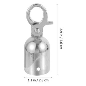  Set of 3 Rope Connectors End Tip Caps Hook Cord Stopper Decking Hooks