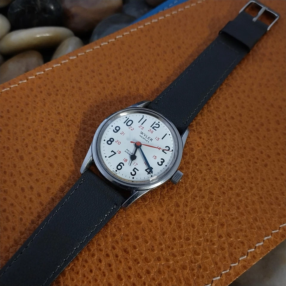 Wyler Railroad Approved Incaflex Manual Wind Hacking Vintage Watch - Image 2 of 4