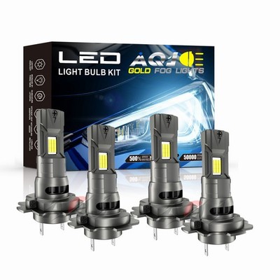 For Smart Fortwo 2008-2015 4x H7 H7 6500KLED Headlight High Low Beam Combo Bulbs