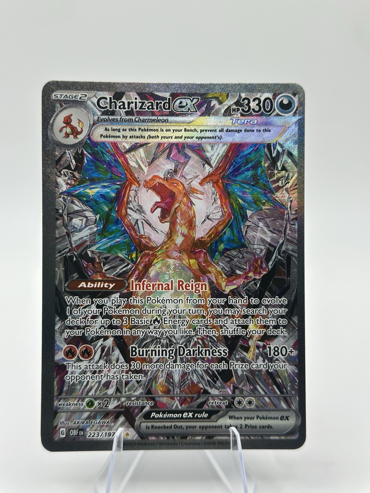 Charizard ex 223/197 Obsidian Flames Special Illustration Rare Pokemon TCG NM
