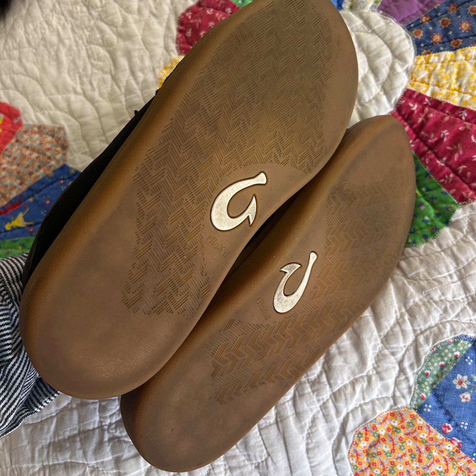 SAOLA Scarpe Olukai Punini nere grigio scuro suola gomma uomo taglia 8 5 donna 10