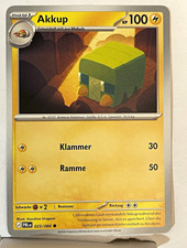 Pokémon TCG Akkup 025/084   PBL Deutsch Comm...