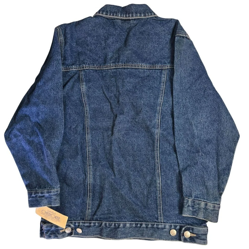 Chaqueta vaquera Cherokee para niñas talla grande 10/12 NUEVA clásica con 4 bolsillos nueva con etiquetas Foto 4 de 4