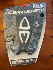 Oceans Earth Surfboard Traction Tail Pad 3 Pc. Grip 7mm Arch 30mm Kick NIP