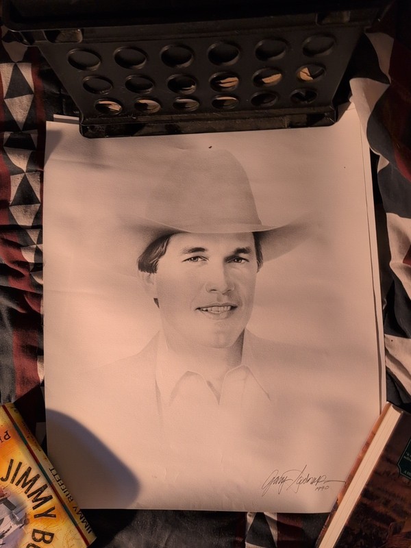 George Strait Poster 1990 Gary Rodney 24" X 20"