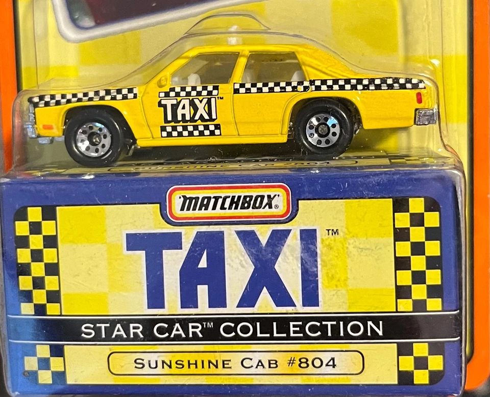Matchbox Star Car Collection TAXI TV  Show Sunshine Cab Series 1  #804 Die-Cast - Image 2 of 3