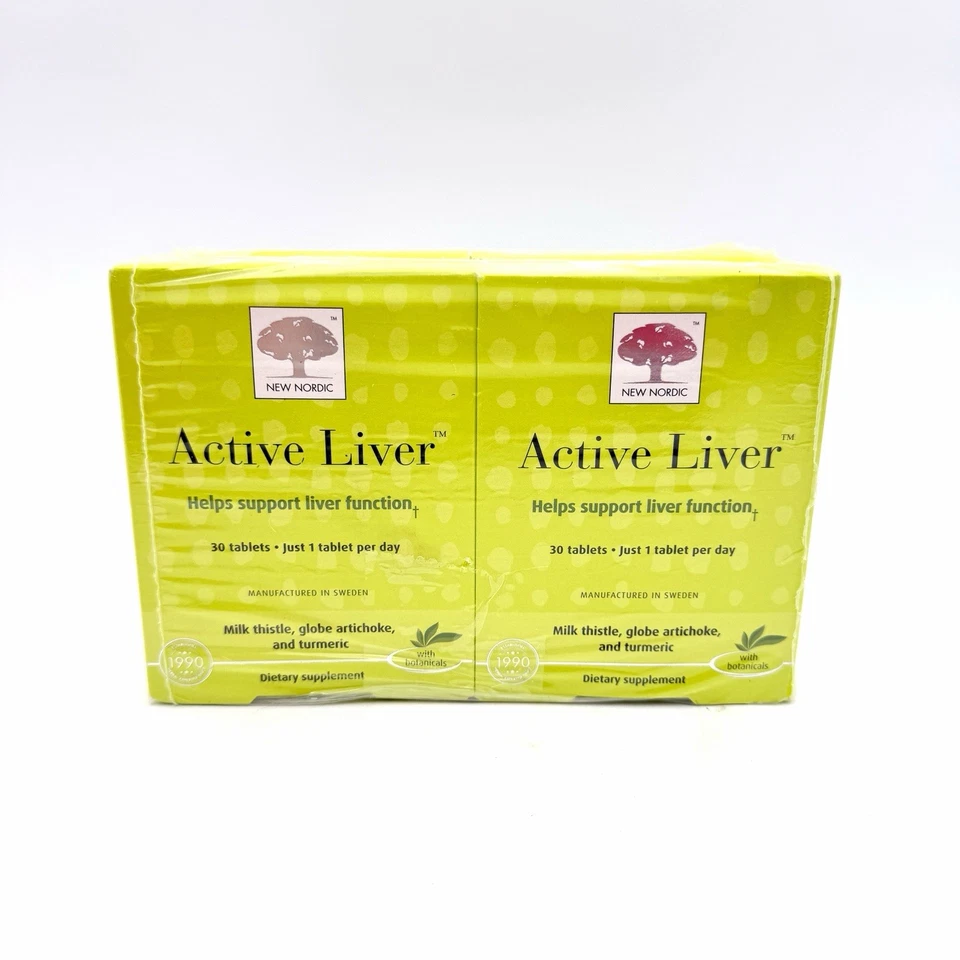 NUEVO NORDIC Hígado Activo 6 Cajas de 30 Comprimidos Exp 02/2028 TOTALMENTE NUEVO Y PRECINTADO Foto 2 de 4