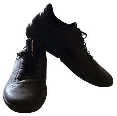Ecco Danish Design Black Leather Tie Womens Shoes Size 40 (US Size 9)